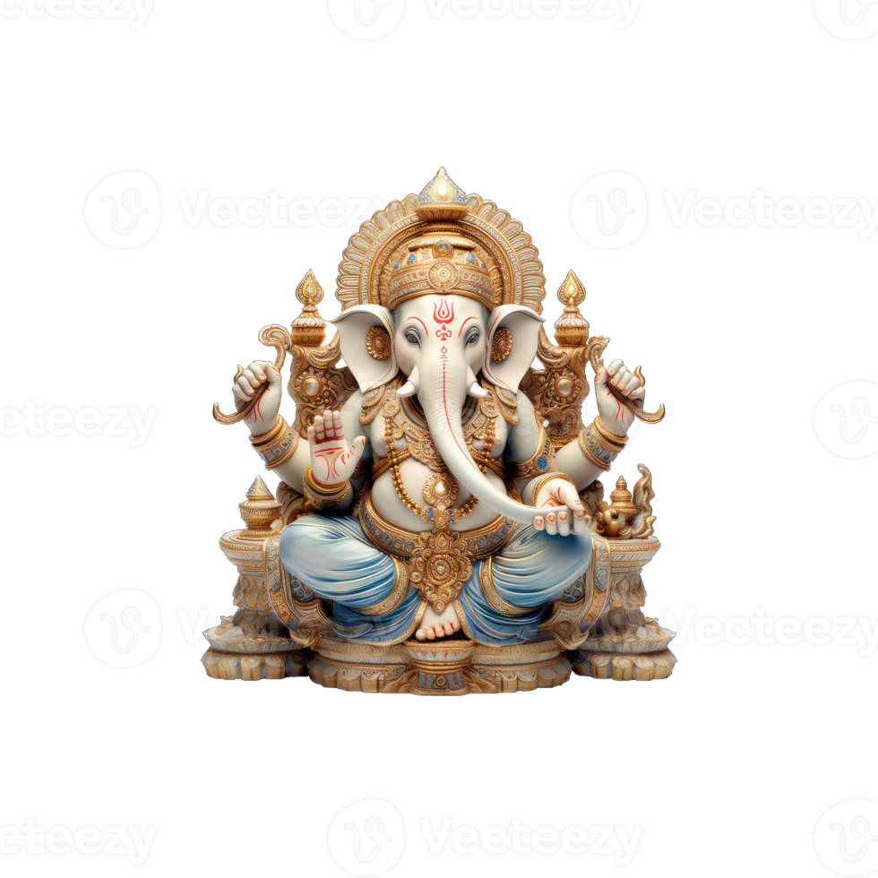 hindu Gud ganesh. ai generativ png