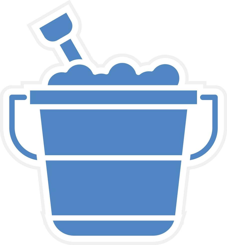 Sand Bucket Vector Icon