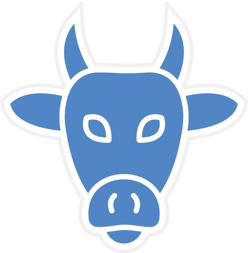 icono de vector de vaca