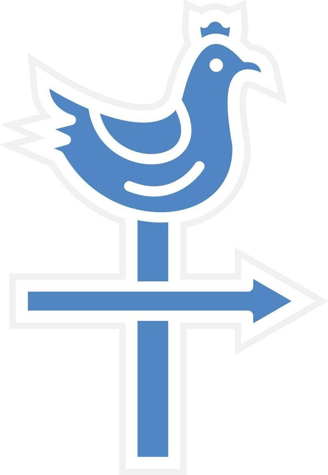 Weather Vane Vector Icon