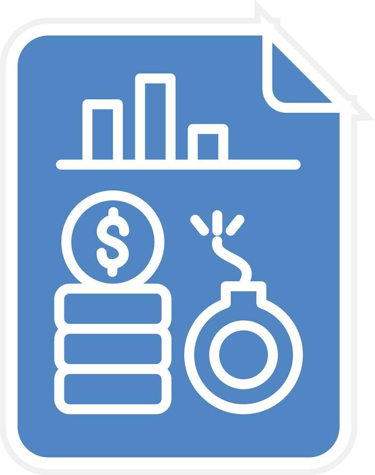Debt Analysis Vector Icon