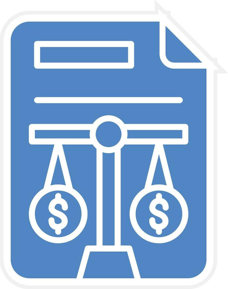 Balance Sheet Vector Icon