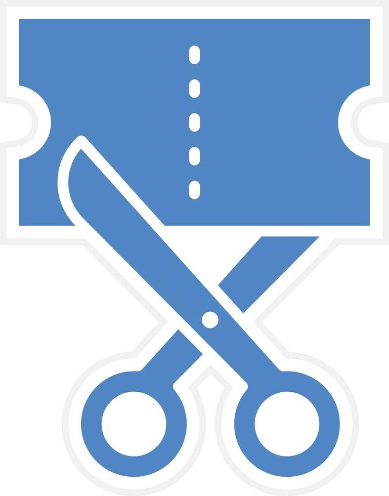 Cutting Clothes Vector Icon