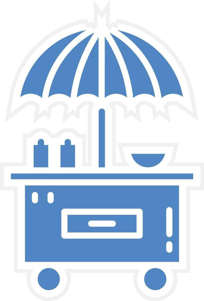 Burger Cart Vector Icon