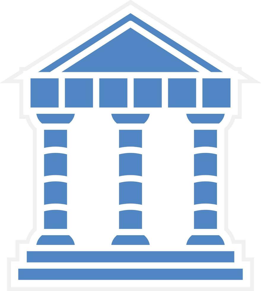 Greek Temple Vector Icon