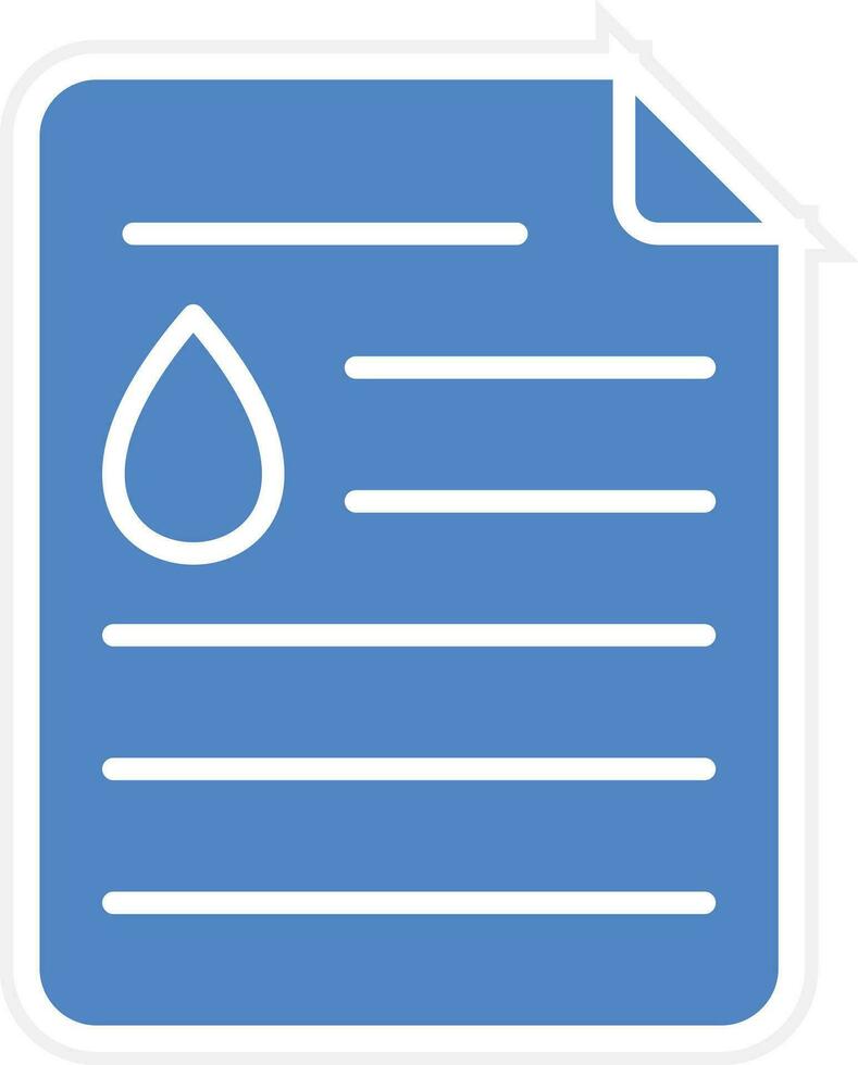 Oil Document Vector Icon