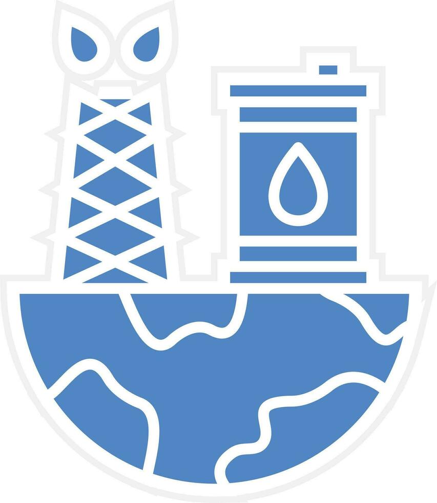 Oil Exploration Vector Icon