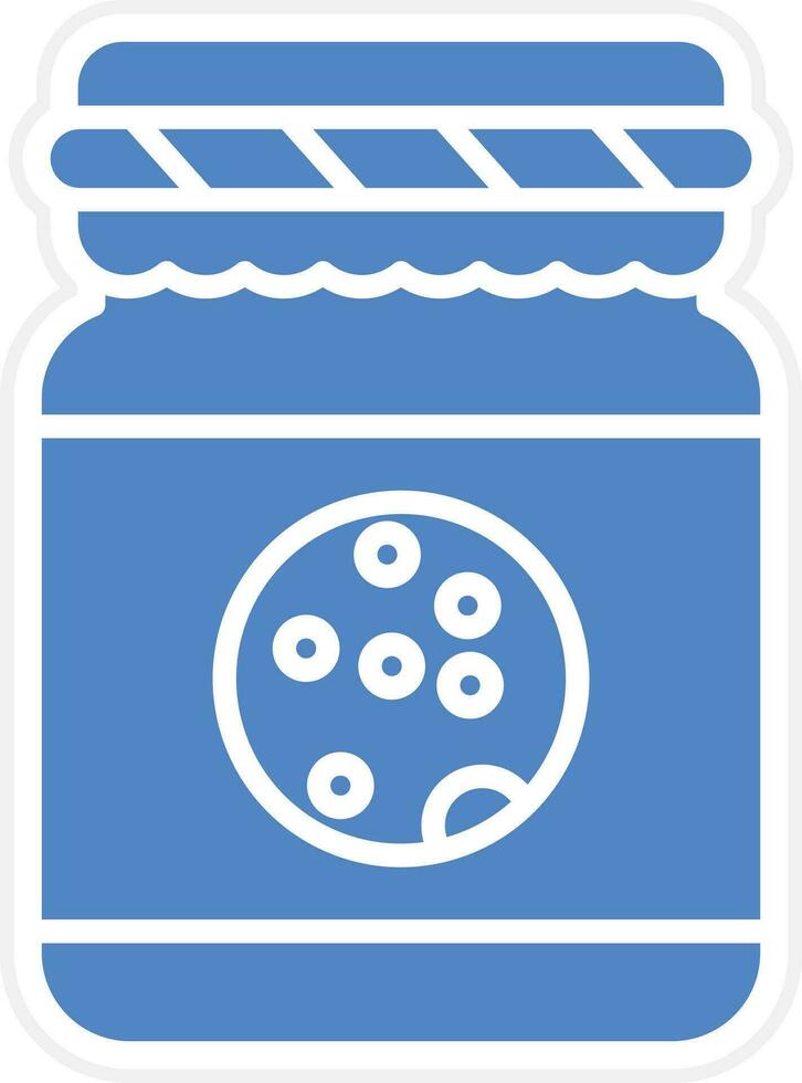 icono de vector de tarro de galletas