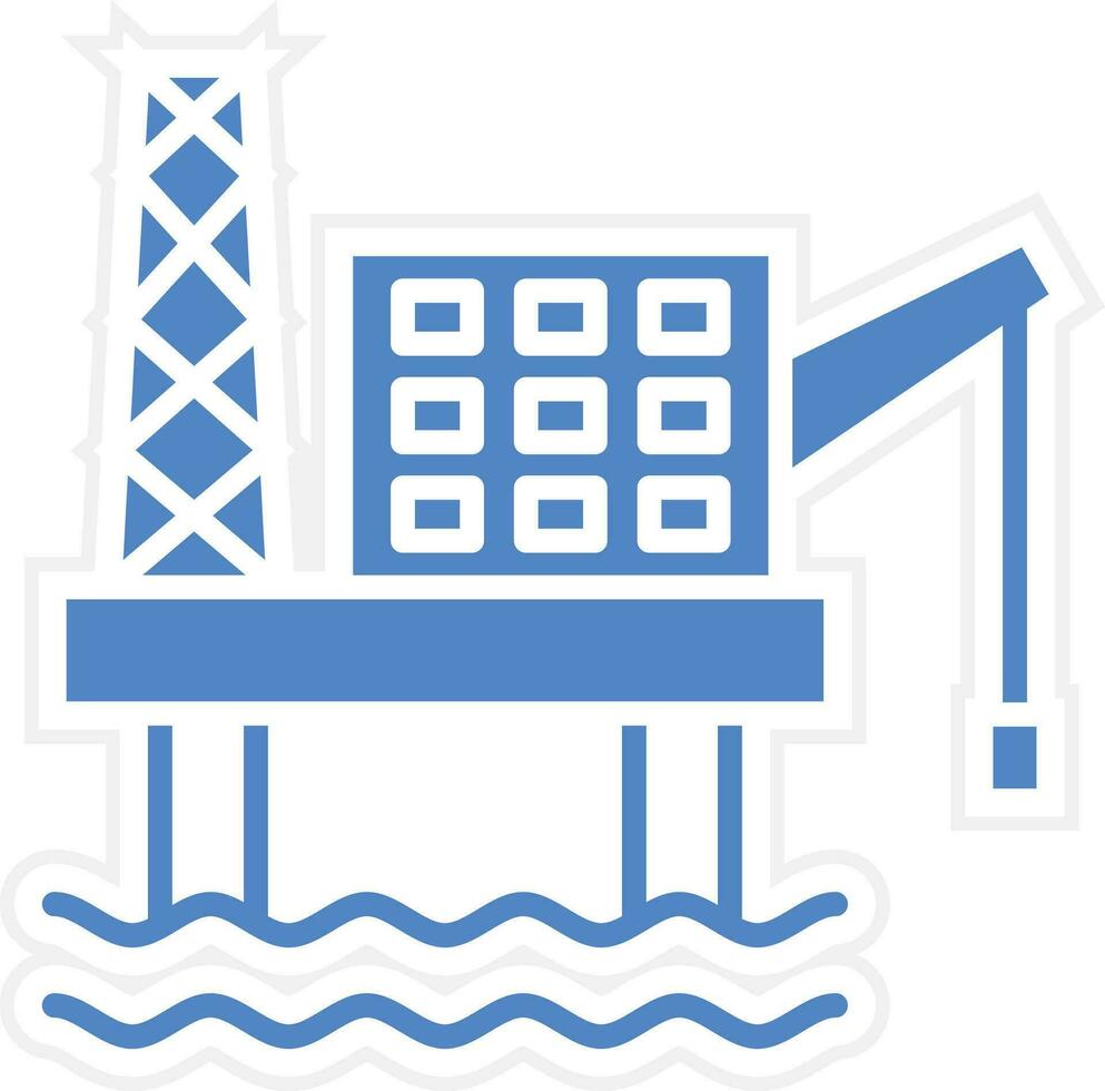 Oil Tower Vector Icon