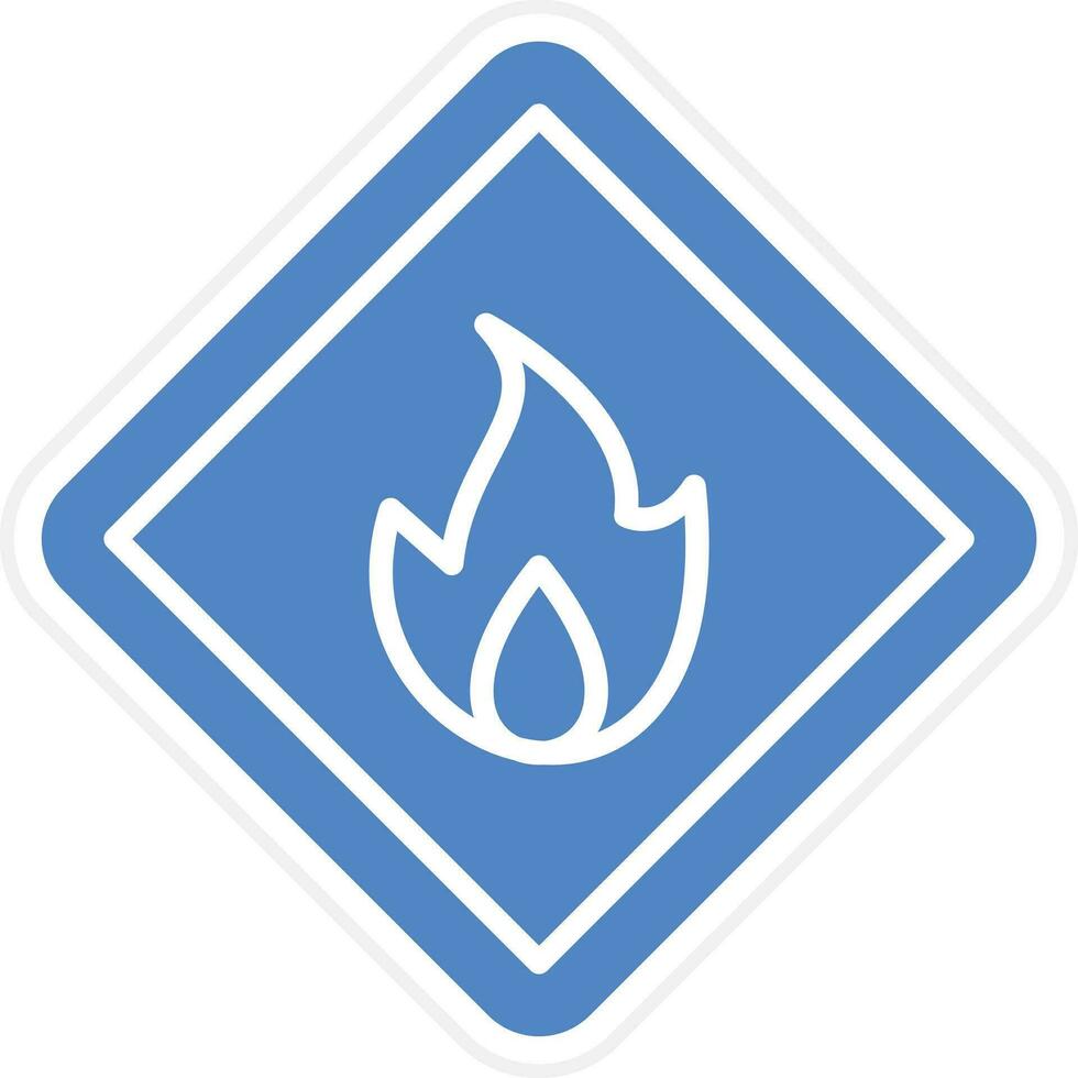 Flammable Vector Icon