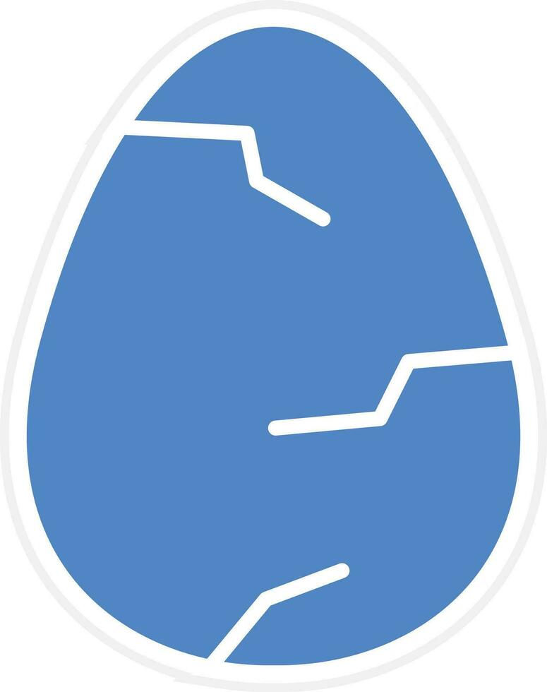 Cracked Egg Vector Icon