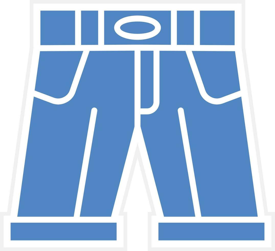 Denim Shorts Vector Icon