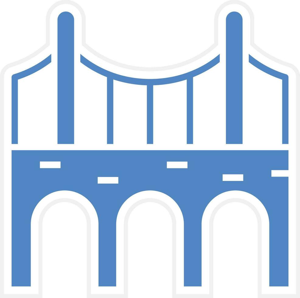 puente construcción vector icono