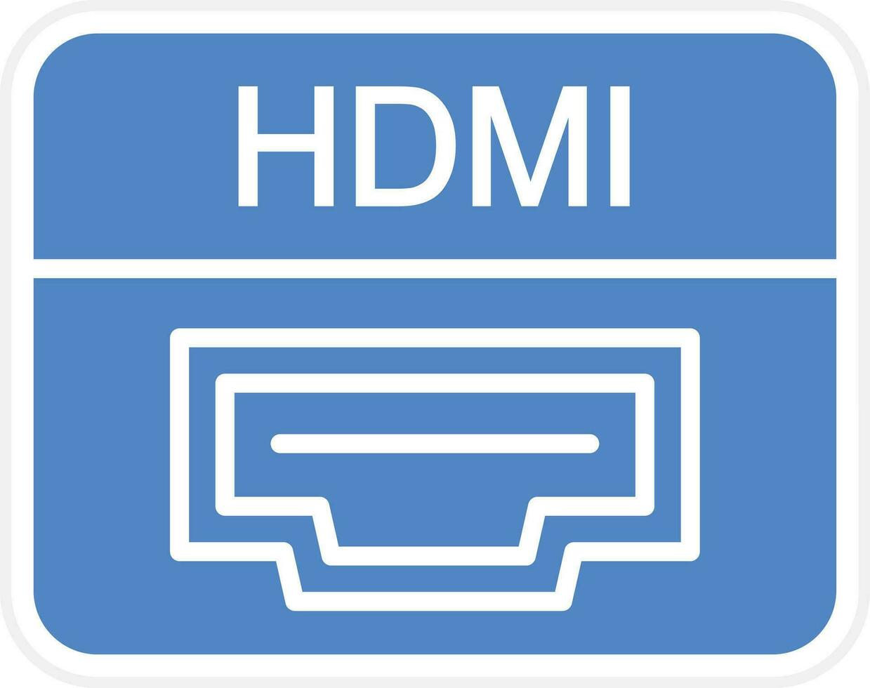 hdmi Puerto vector icono