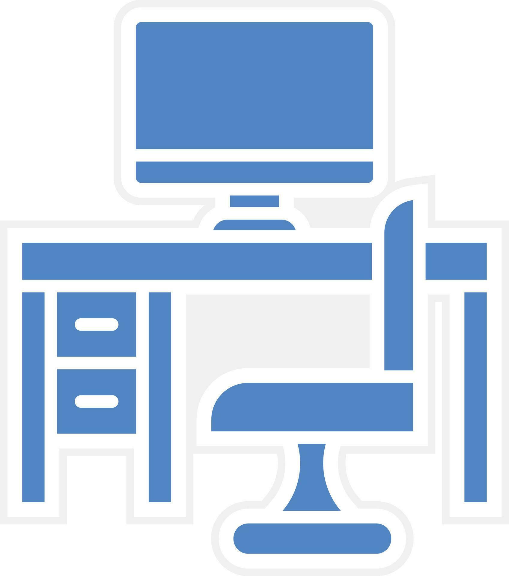 Computer Table Vector Icon 31875589 Vector Art at Vecteezy