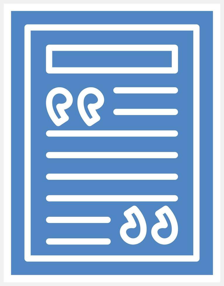 Quotes Vector Icon