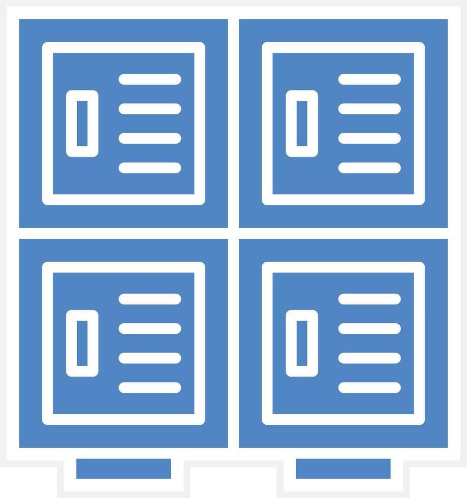 Library Locker Vector Icon