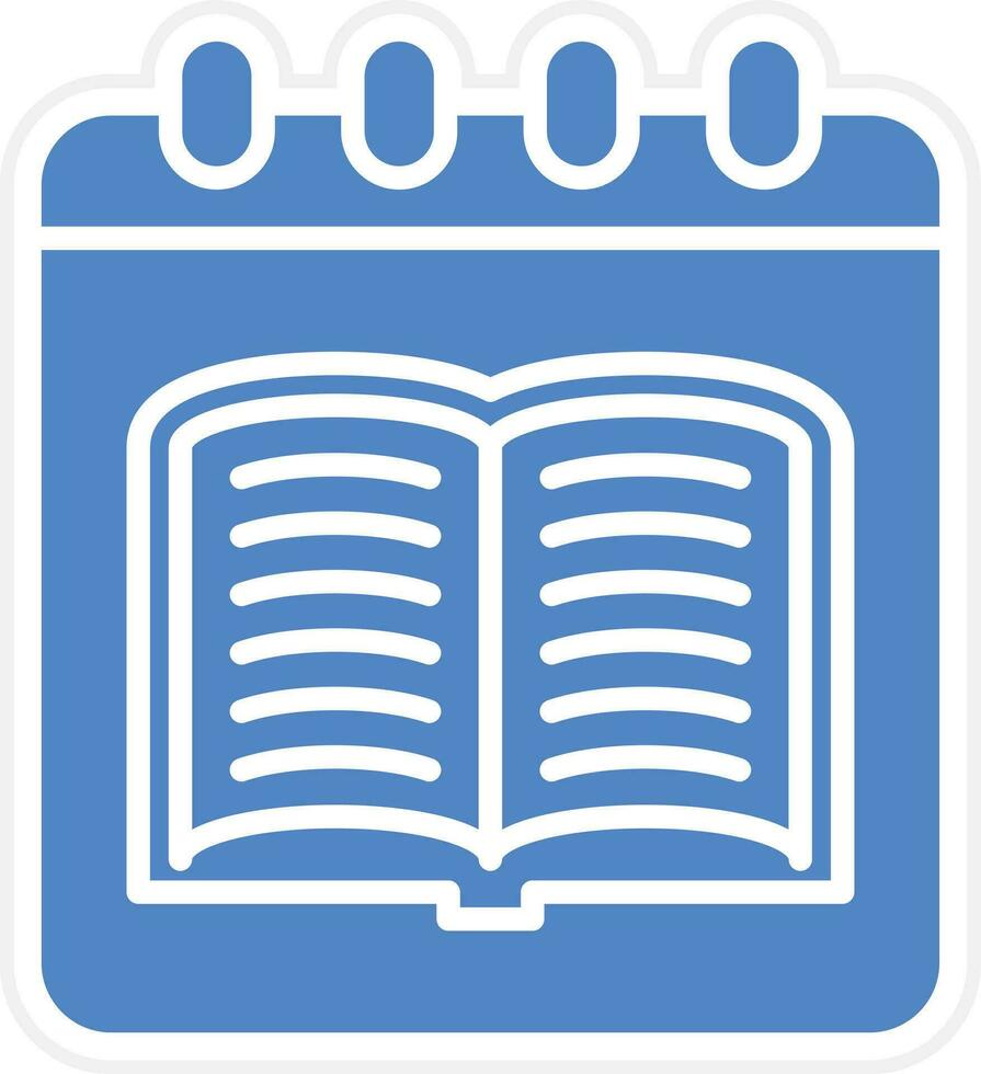 Library Calendar Vector Icon