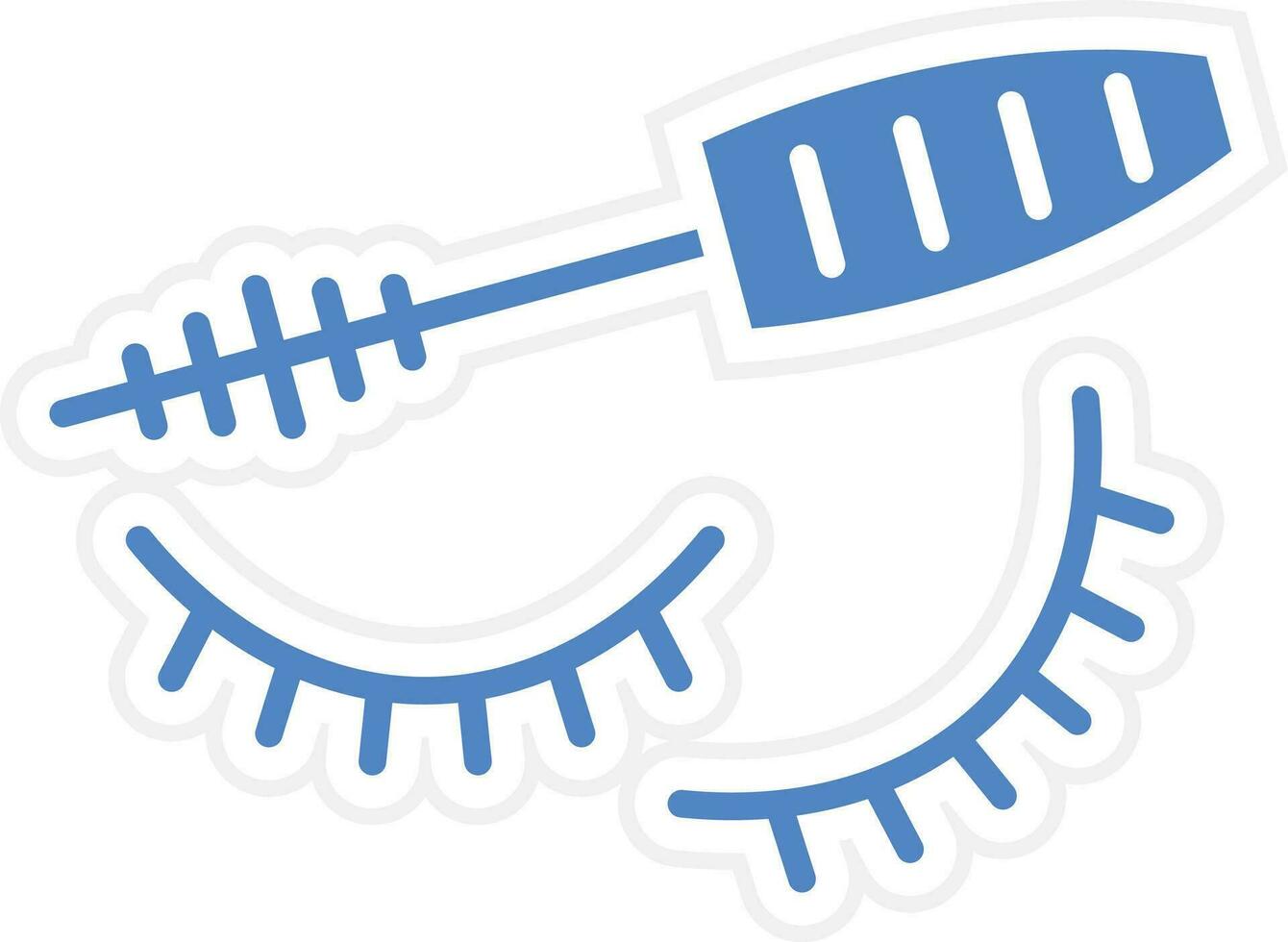 Eyelash Mascara Vector Icon