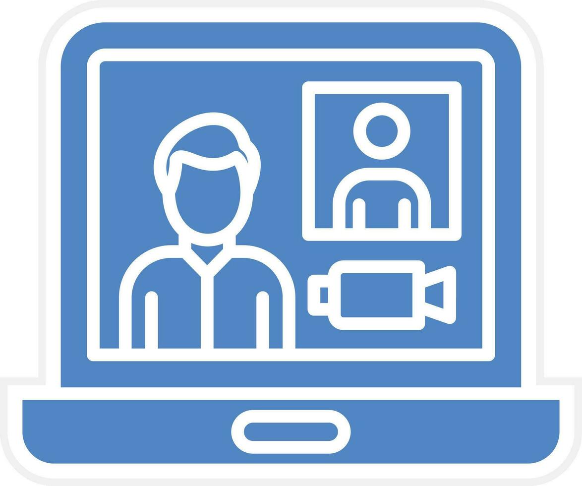 Video Conference Vector Icon