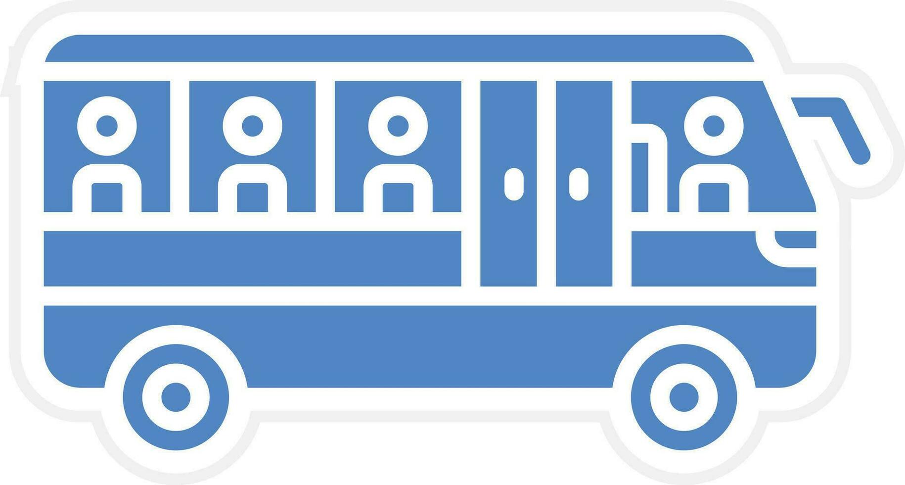 público transporte vector icono