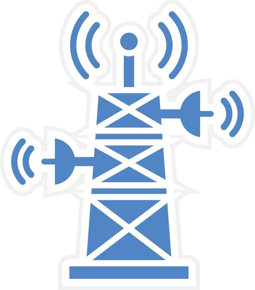 icono de vector de torre de señal