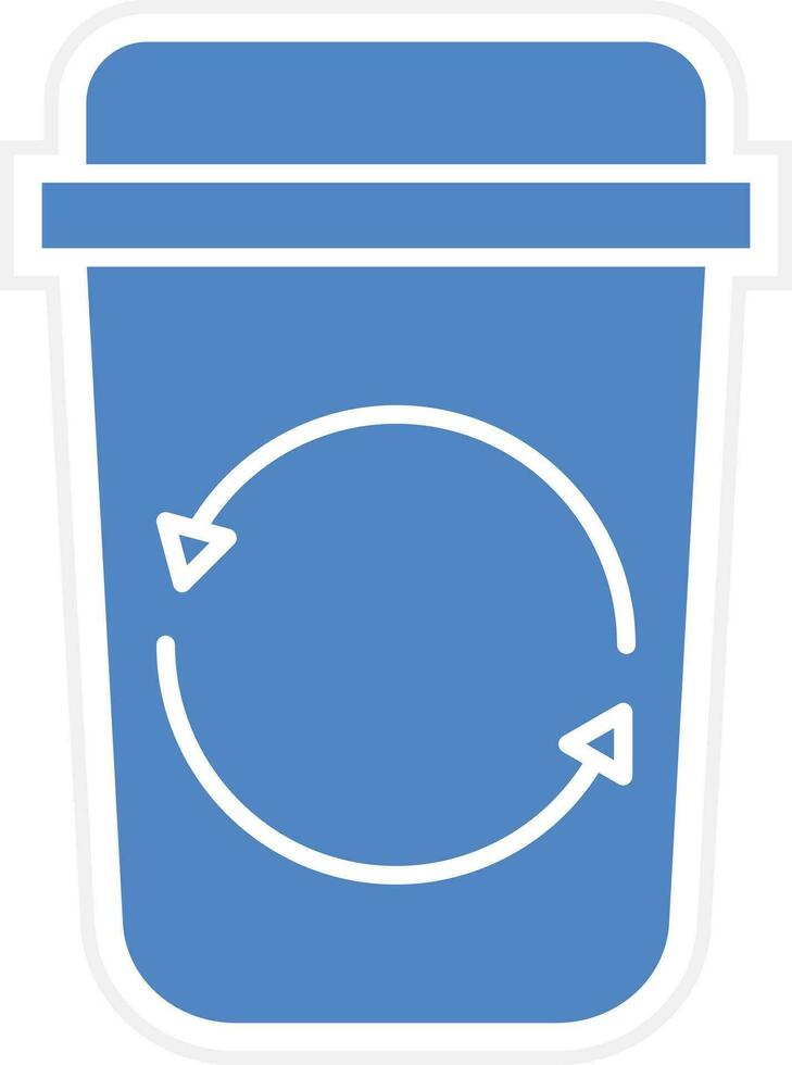 icono de vector de papelera de reciclaje