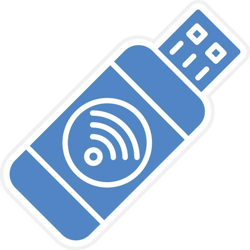 USB Wifi vector icono