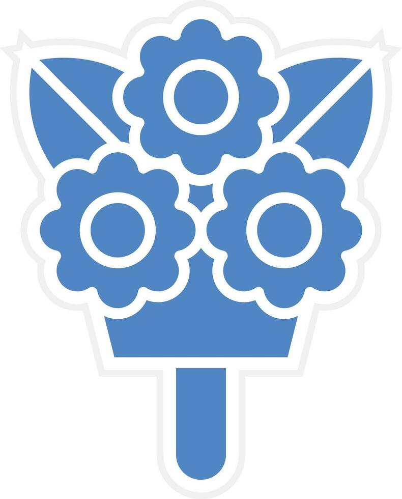 Flower Bouquet Vector Icon