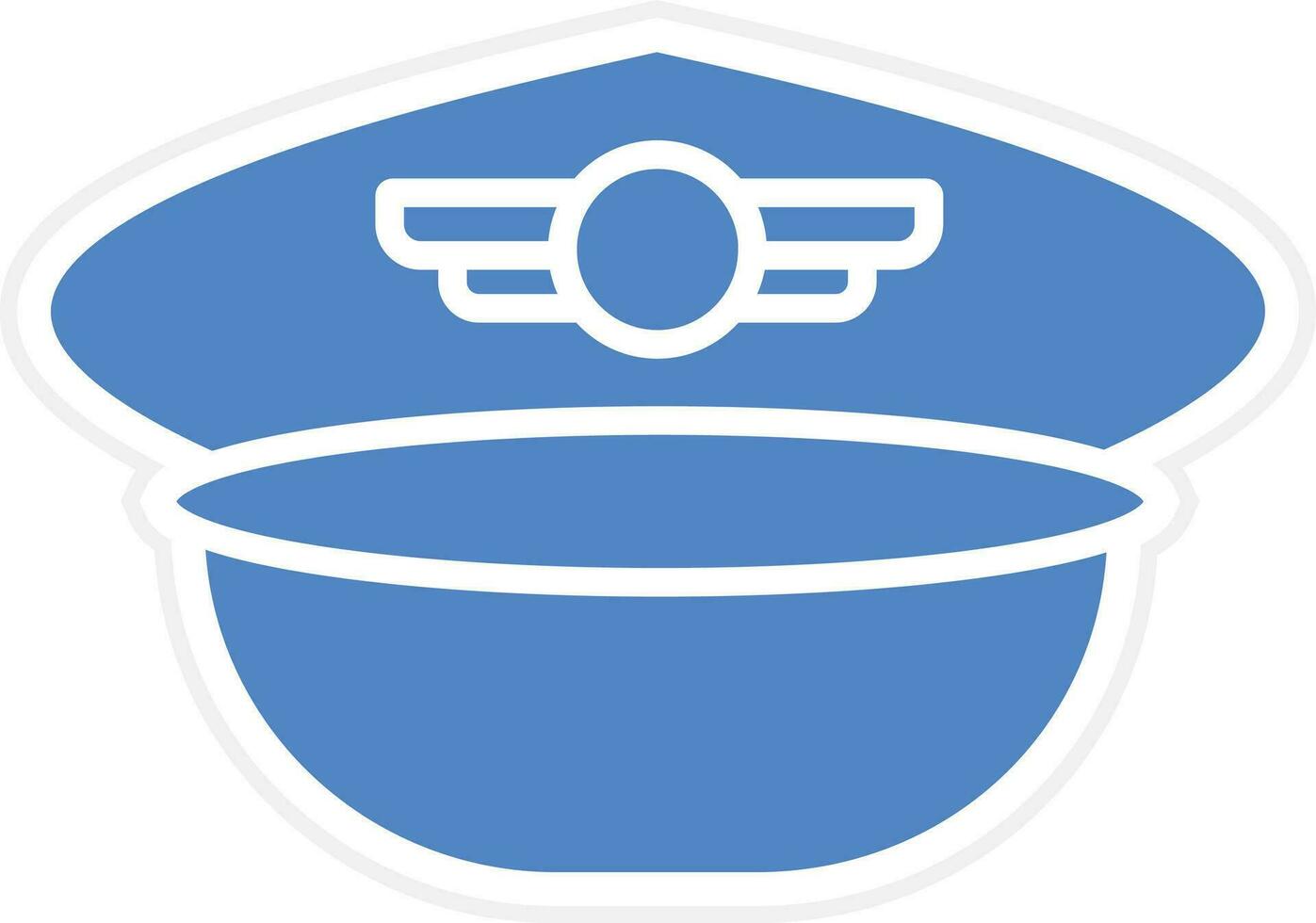 Pilot Hat Vector Icon