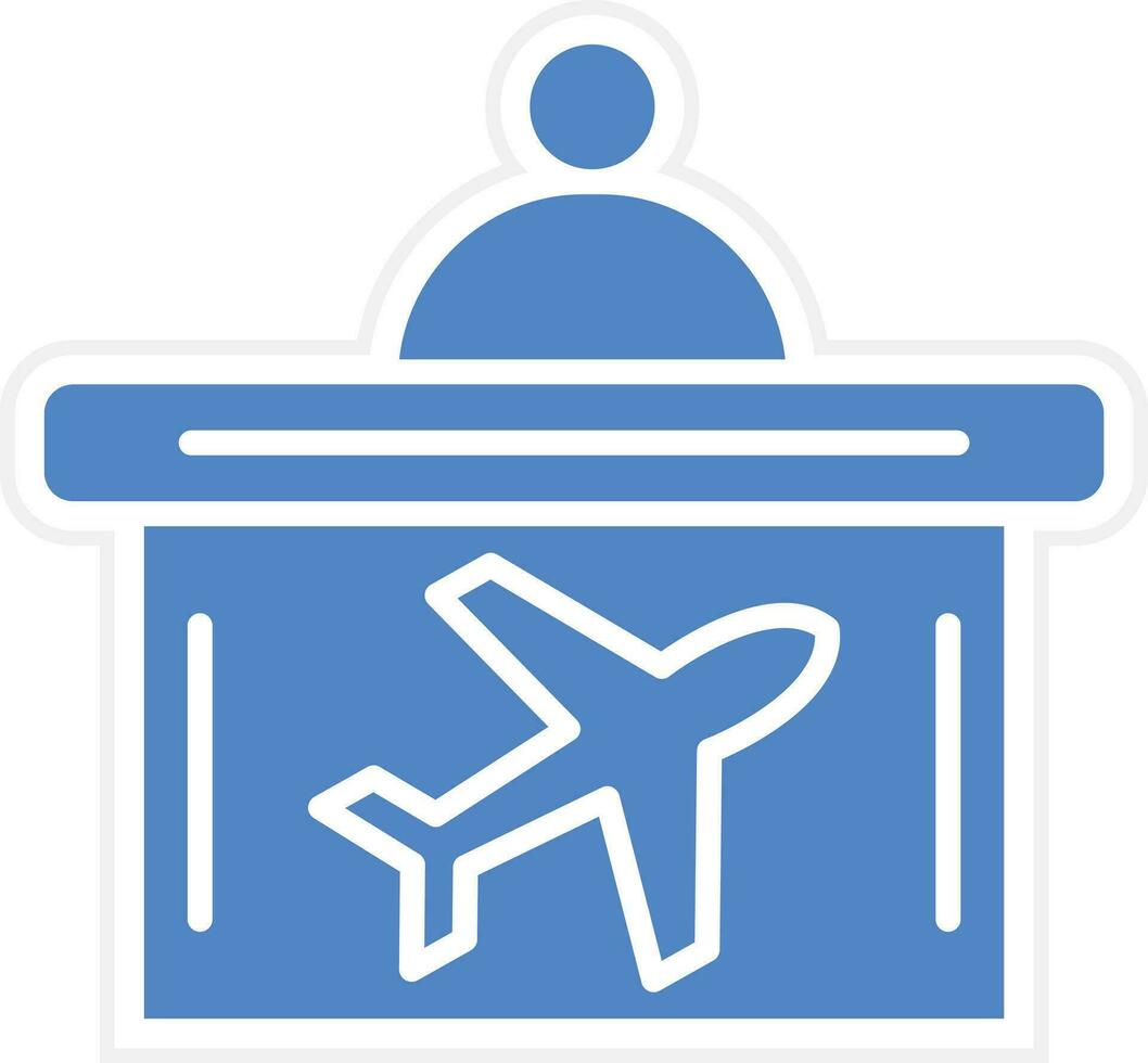 Flight Check In Vector Icon
