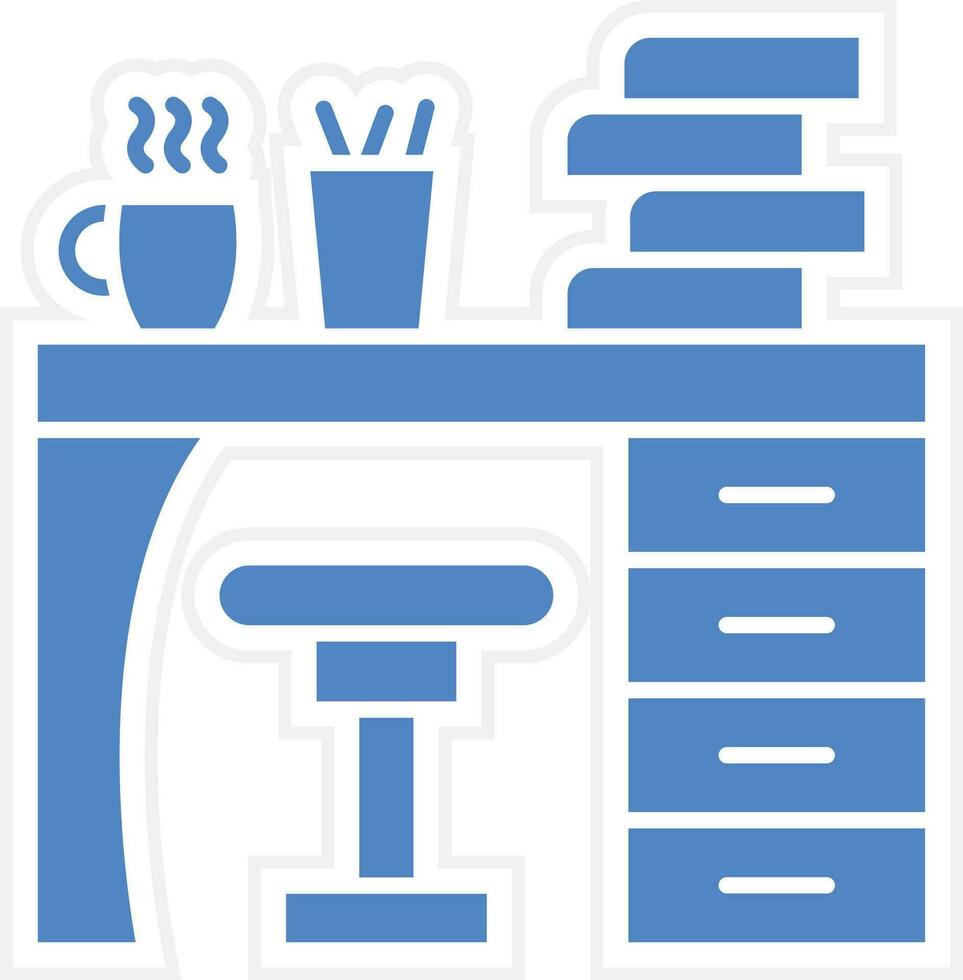Study Table Vector Icon