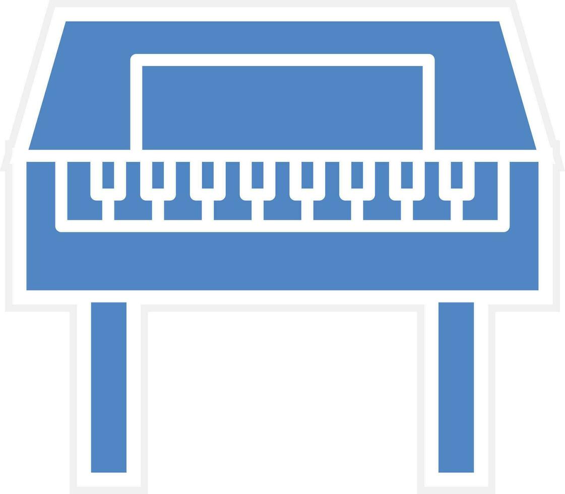 Wooden Piano Vector Icon