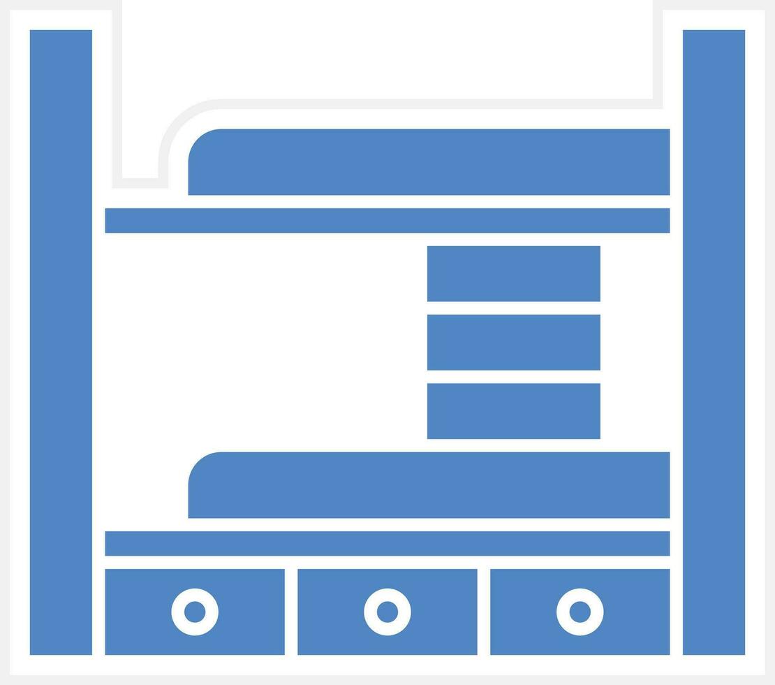 Bunk Bed Vector Icon