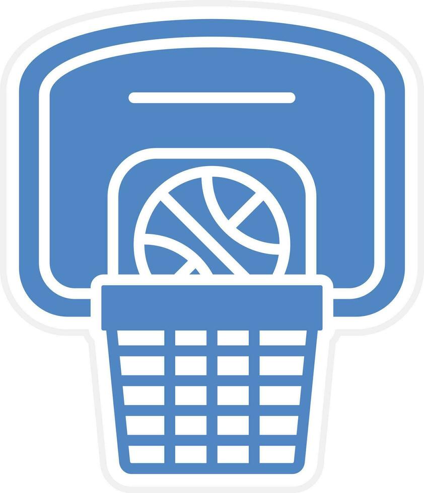 icono de vector de aro de baloncesto