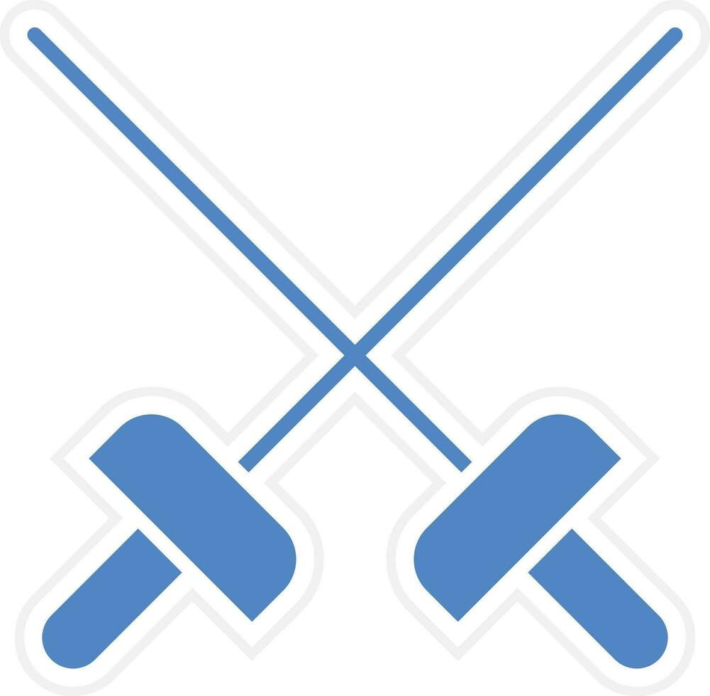 Fencing Sports Vector Icon