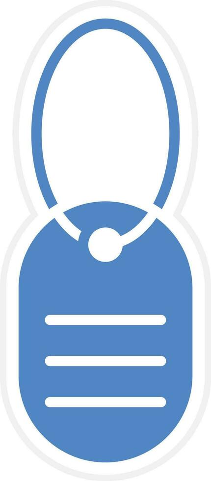 Army Dog Tag Vector Icon