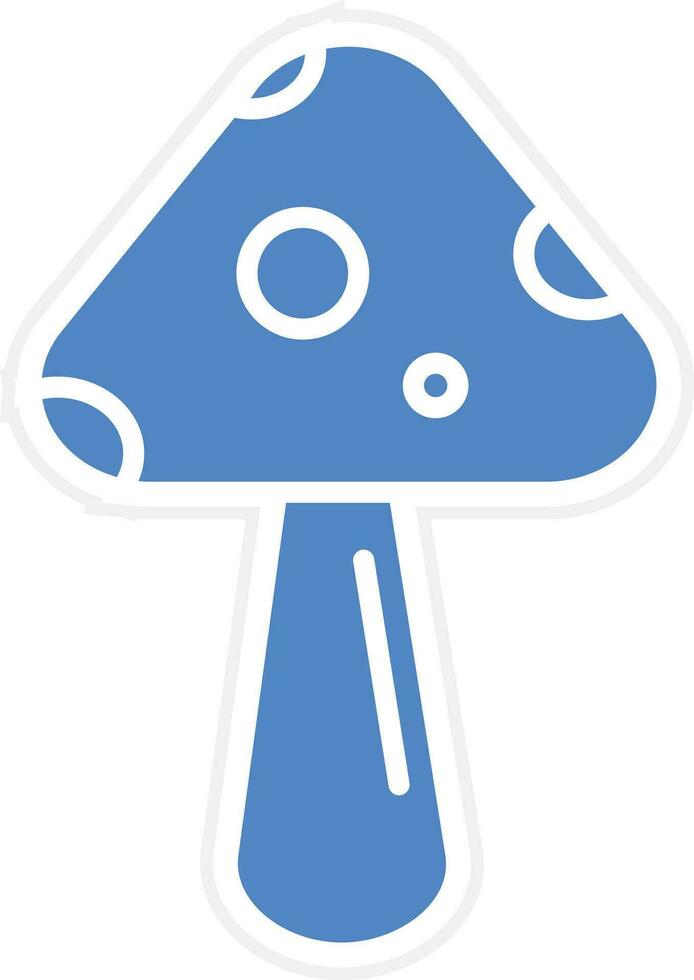Spring Mushroom Vector Icon