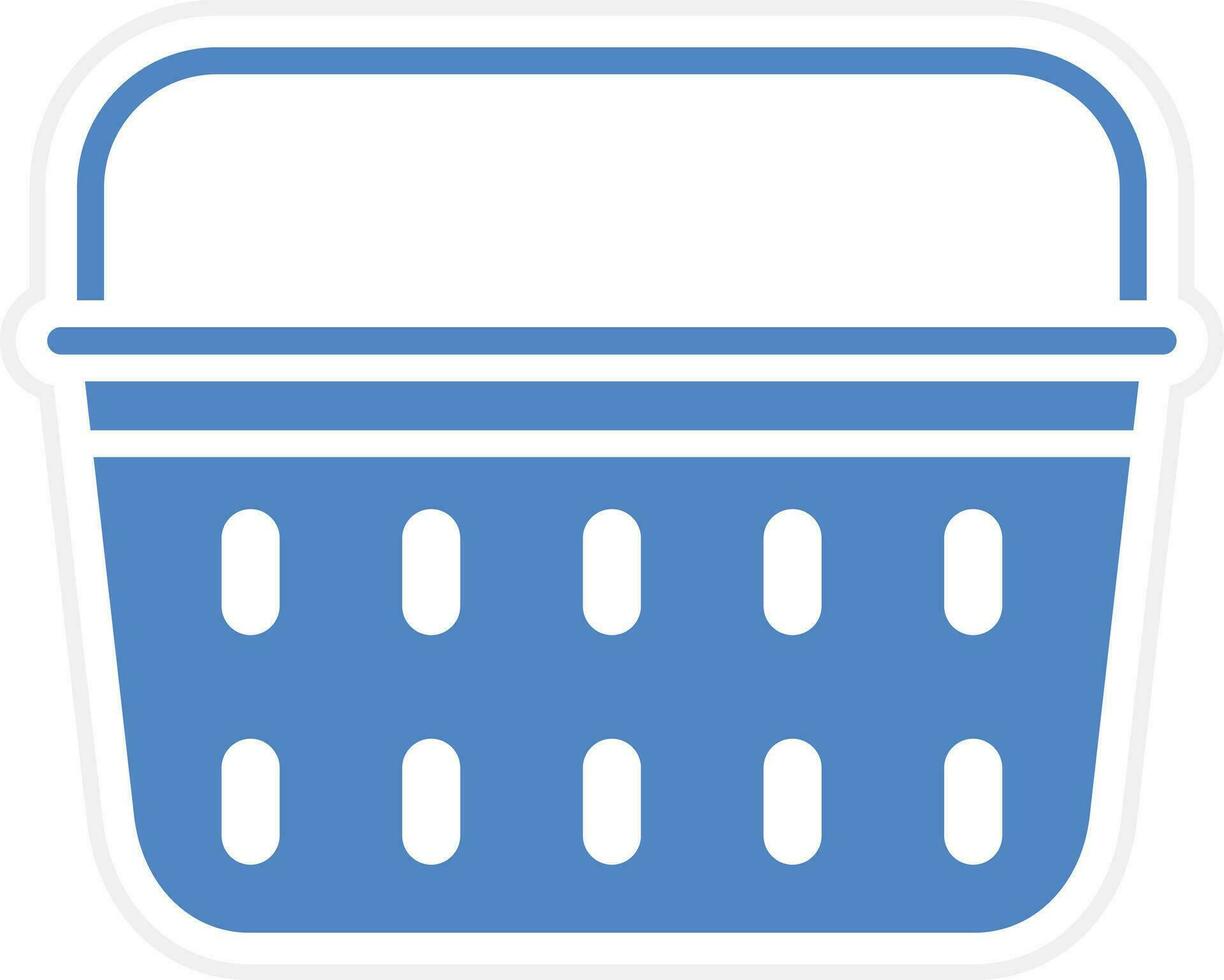 Laundry Basket Vector Icon