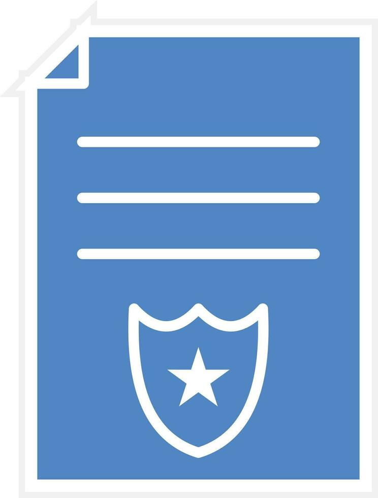 Police Certificate Vector Icon