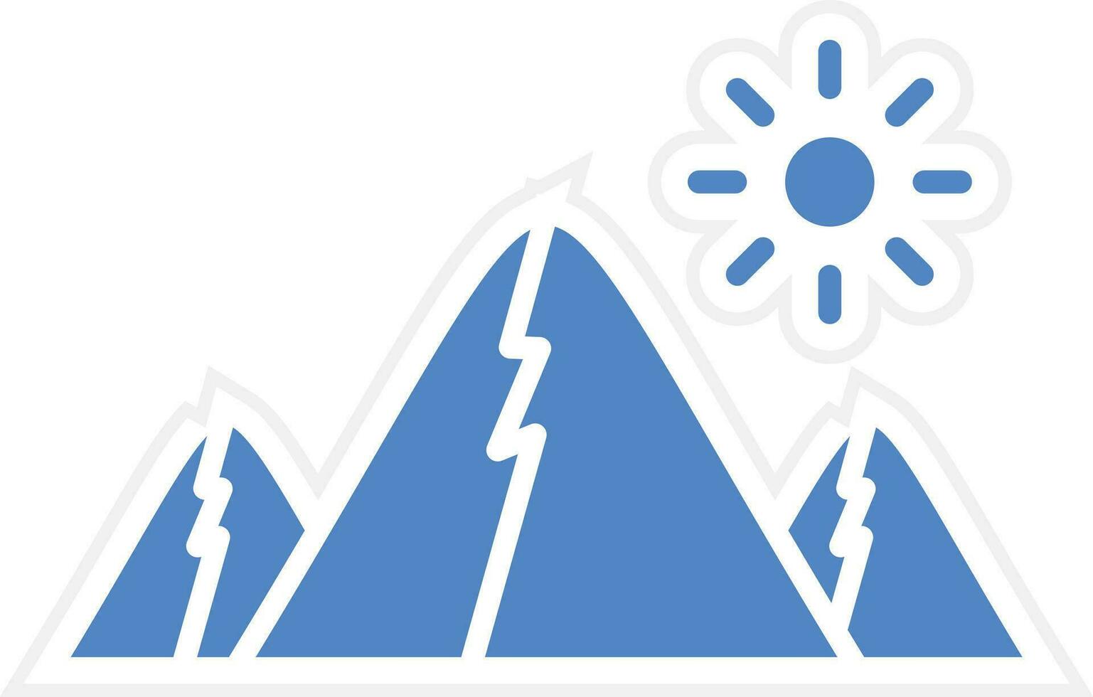 Mountains Vector Icon