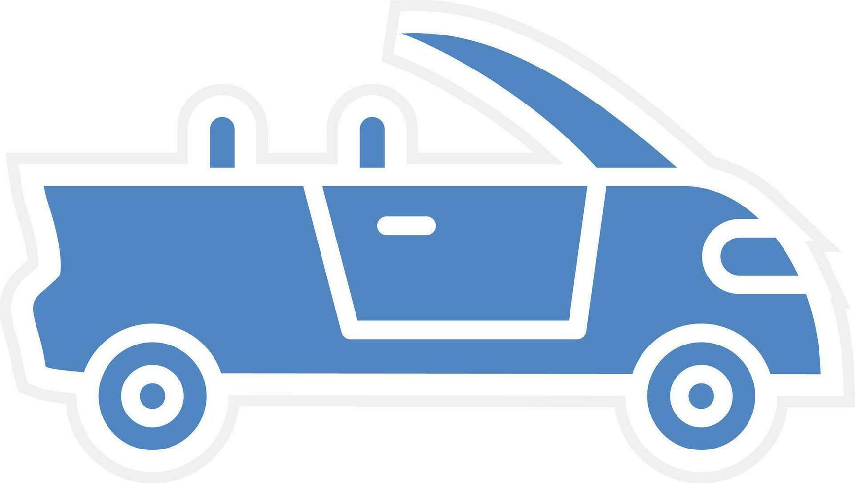 Convertible Car Vector Icon