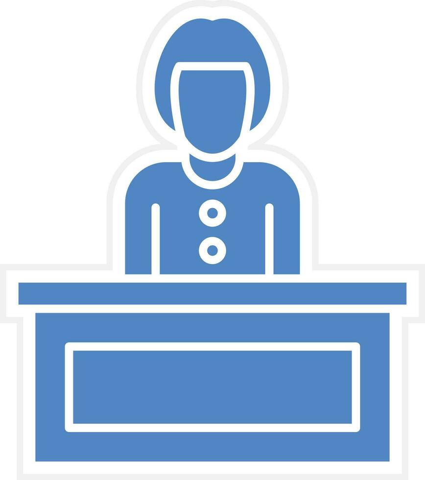 Receptionist Vector Icon 31878353 Vector Art at Vecteezy