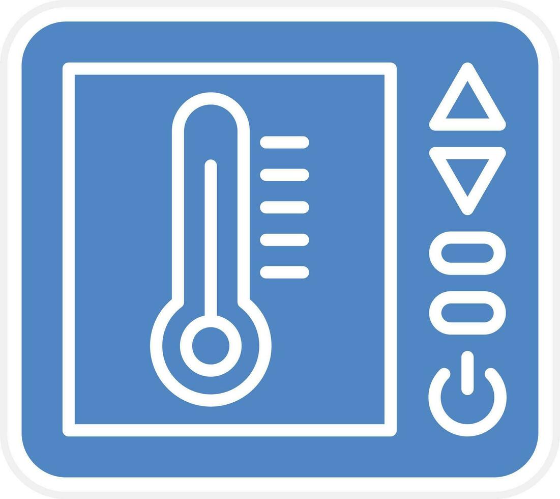 icono de vector de termostato