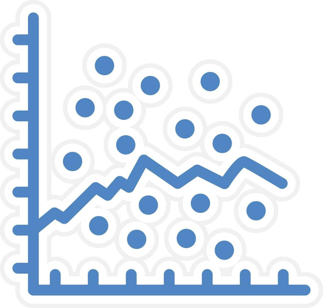 Scatter Graph Vector Icon
