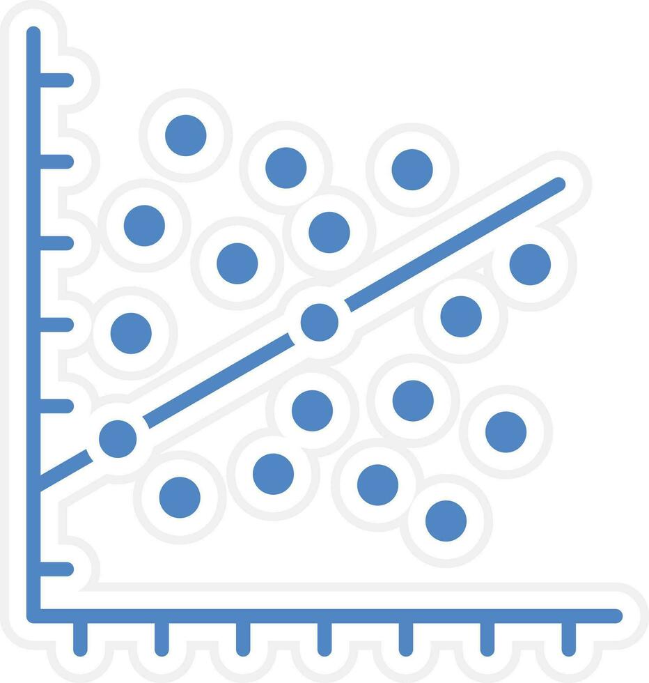 Scatter Plot Vector Icon