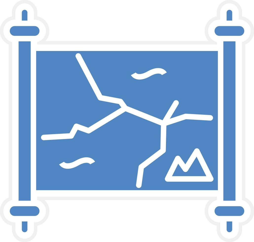 Desert Map Vector Icon