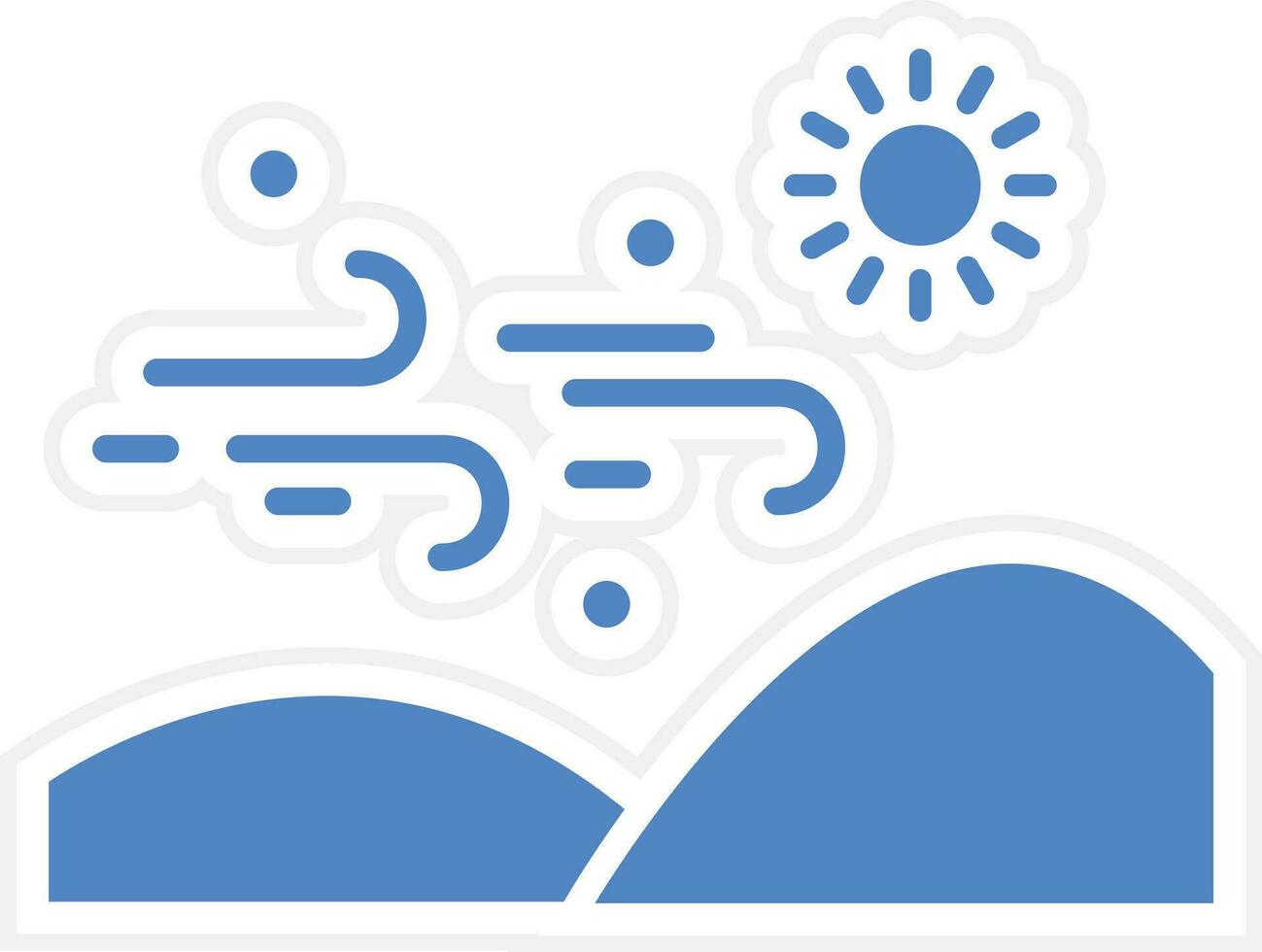 Desert Sandstorm Vector Icon