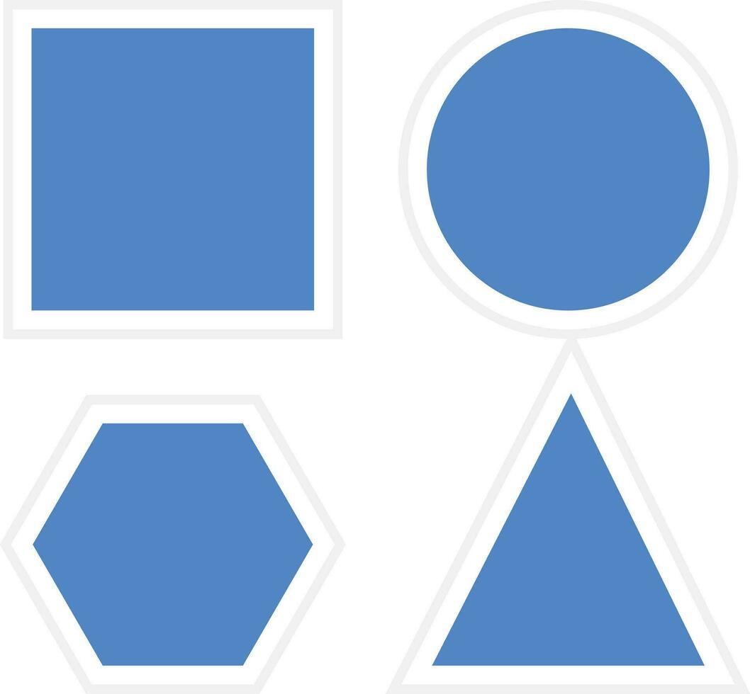 Geometric Shapes Vector Icon