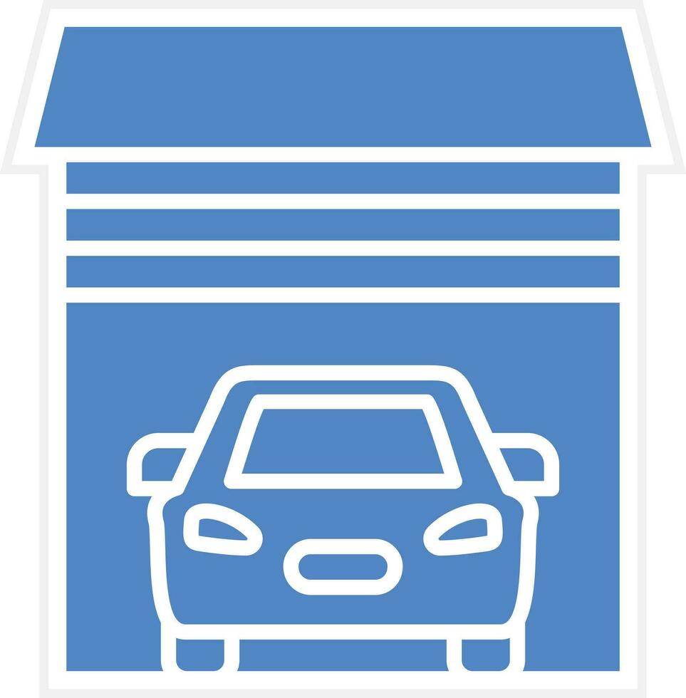 Car Garage Vector Icon